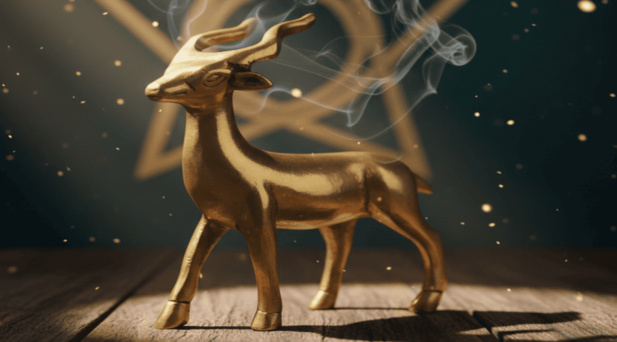 Vastu Shastra & Feng Shui Brass Deer Showpiece