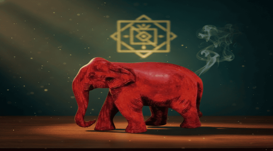 Elephant symbolizes strength, wisdom, stability, and good luck